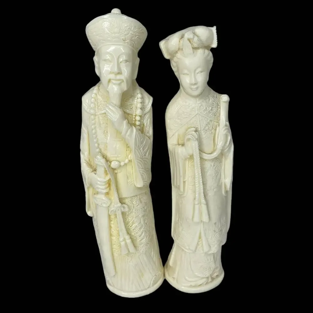 Vintage Chinese Sculptures Figurines Resin